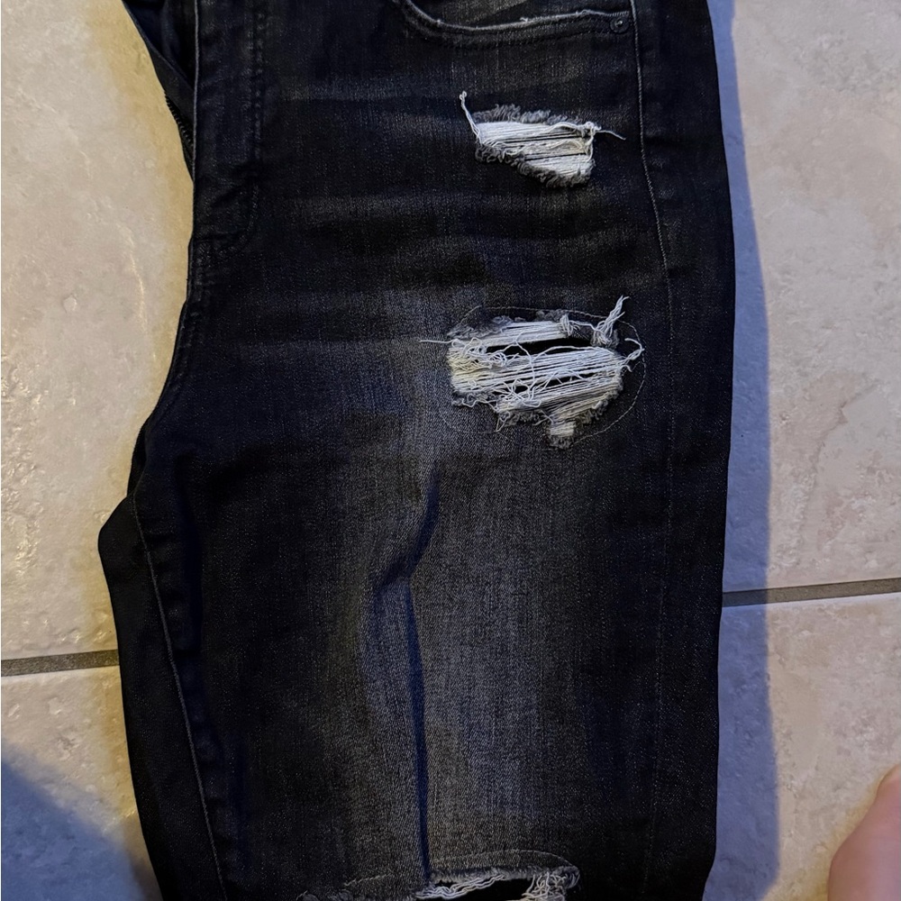 Buckle Women's Skinny Jeans - Dark Blue